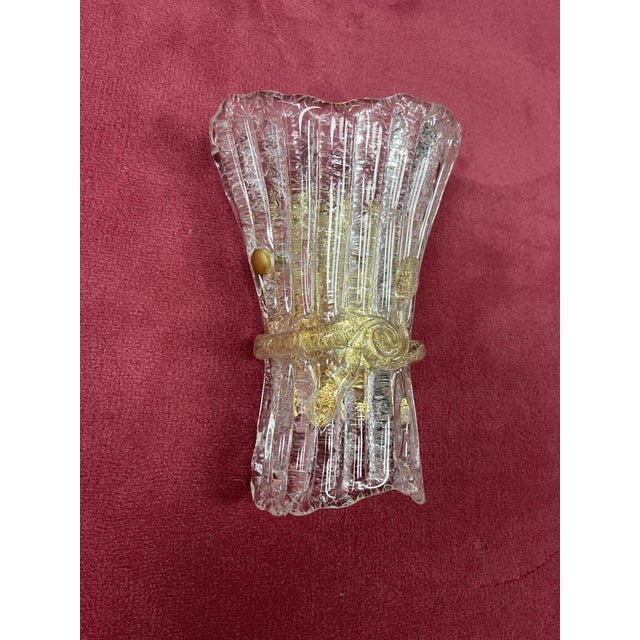 1960s Mid-Century Murano Glass Wall Lamps, 1960s, Set of 3 For Sale - Image 5 of 14