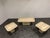 Beige Vintage Travertine Coffee Table and Side Tables, 1980s, Set of 3 For Sale - Image 8 of 8