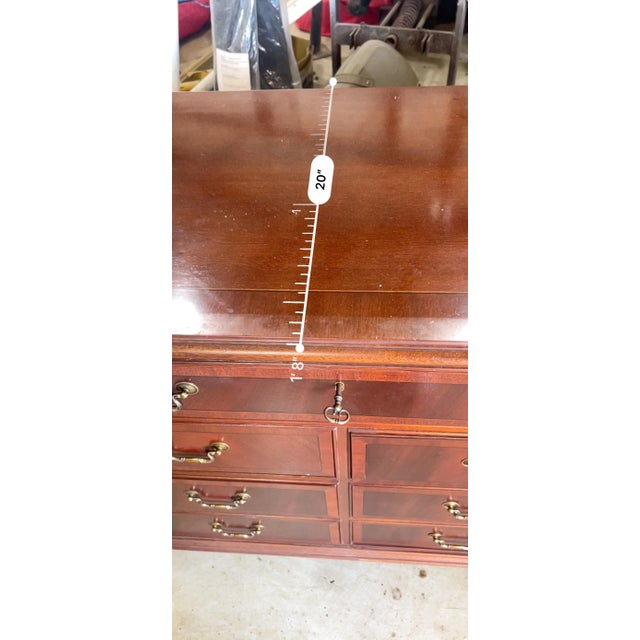 Ethan Allen 18th Century Mahogany Dresser For Sale - Image 15 of 16