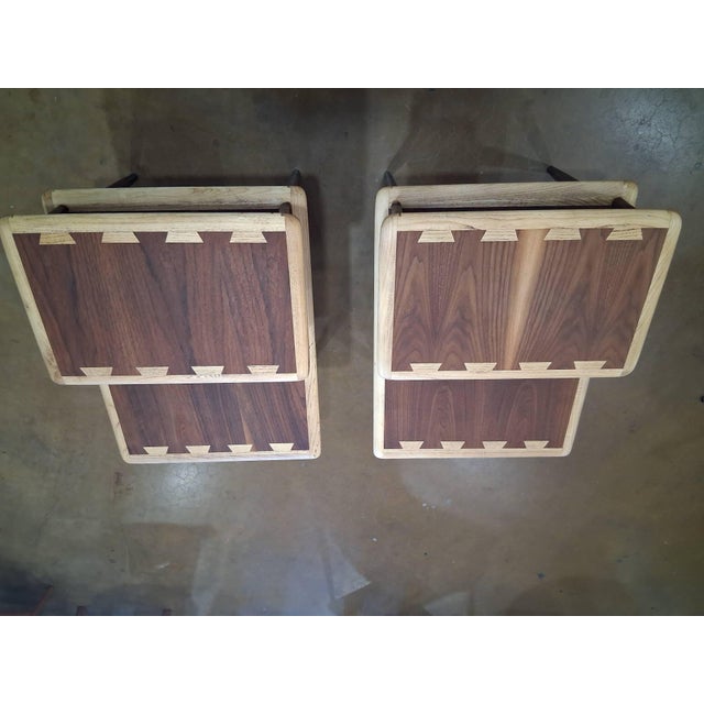 Mid-Century Modern Vintage Pair of Two-Tier Lane Altavista "Acclaim" Series End Tables For Sale - Image 3 of 3