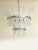 Metal Contemporary Sanded “Palmette” Murano Glass Chandelier For Sale - Image 7 of 13