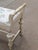 Cream Vintage Chic Turned-Leg Cream Boho Bench For Sale - Image 8 of 13