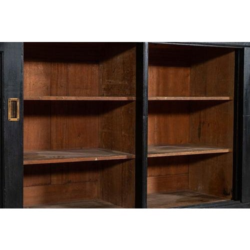 Large 19th Century English Ebonised Mahogany Dresser Base, 1890s For Sale - Image 14 of 18