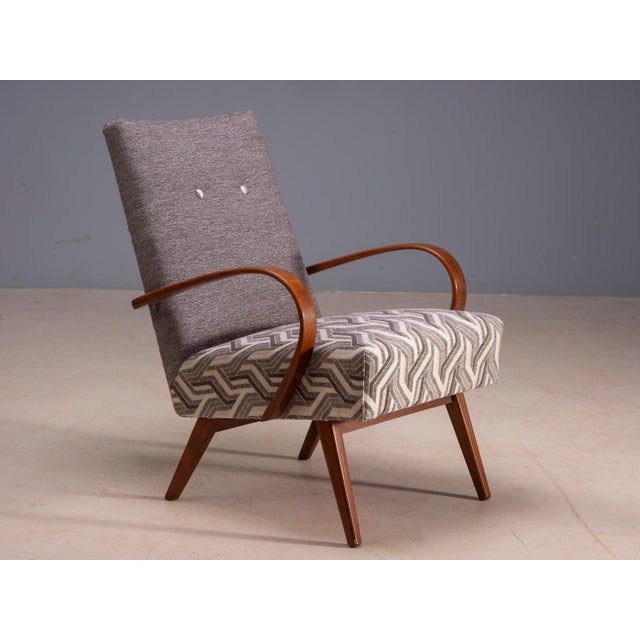 Bentwood Lounge Chairs by Jaroslav Šmídek, Czechoslovakia, 1950s, Set of 2 For Sale - Image 6 of 9