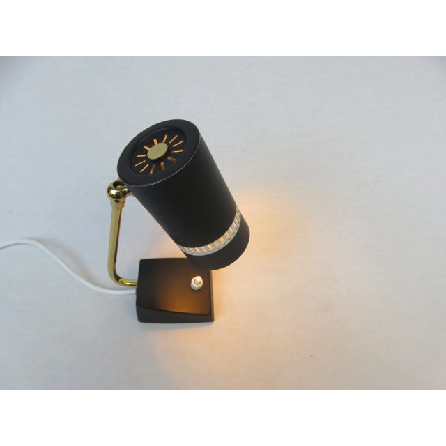 Metal Mid-Century Nightstand Lamps, 1950s, Set of 2 For Sale - Image 7 of 18