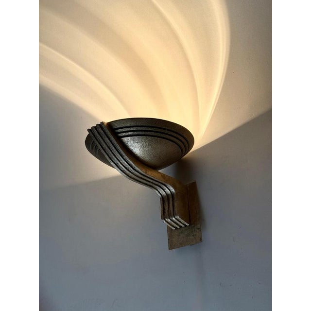 Art Deco Sculptural Gilded Olympia Wall Light by Bernd Beisse, 1980s For Sale - Image 16 of 18