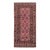 Maimana Kilim Gallery Rug, Handwoven Wool, 8x16, Rose & Chocolate For Sale