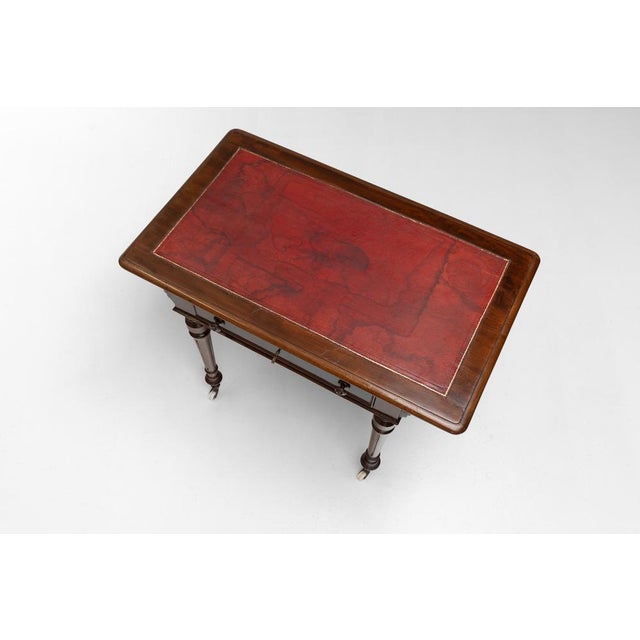 Late 19th Century Vintage Writing Table in Walnut, 1880 For Sale - Image 5 of 11