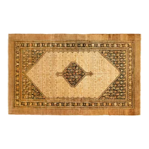 1900 Antique Persian Serab Oriental Rug, in Room Size with Central Medallion