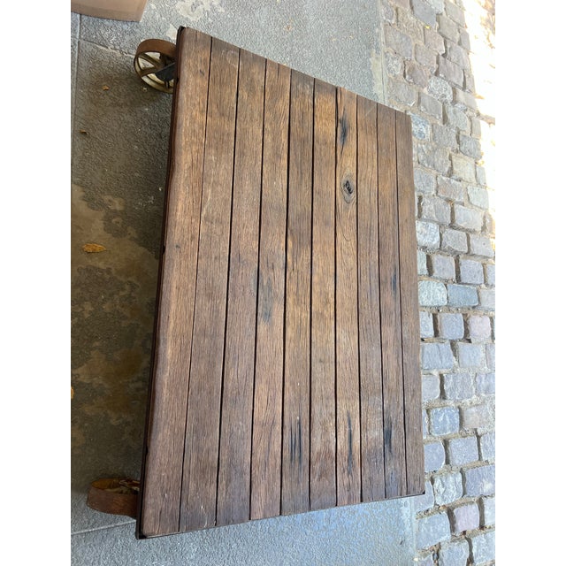 Ceramic Late 20th Century Patina French Vintage Tile Drying Table/ Coffee Table For Sale - Image 7 of 9