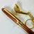 Burnt Umber 1980s Americana Boho Chic Golf Club Themed Wood Pen and Key Chain Boxed Set For Sale - Image 8 of 12