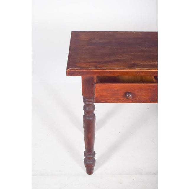 Portuguese Rustic Pine Kitchen Dining Table, 1950 For Sale - Image 6 of 10