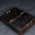 1980s Hardwood Jewelry Box With Mother of Pearl Inlay & Brass Lock, Chinoiserie Keepsake Box For Sale - Image 4 of 9