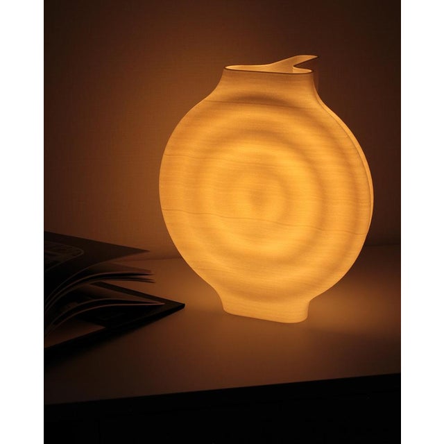 Beige Forum Wood Lamp by Jurij Rahimkulov For Sale - Image 8 of 8