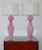 Mid-Century Modern Vintage Murano Glass Lamps Pink For Sale - Image 3 of 8