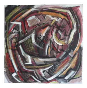 Norbert Louis, Skriptur, 2000, Tempera on Cardboard