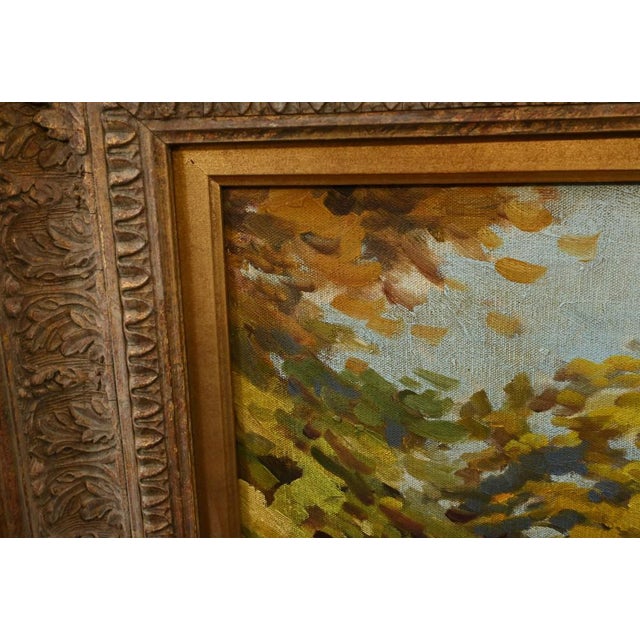 French Artist, Impressionist Landscape, 1980s, Oil Painting, Framed For Sale - Image 7 of 9
