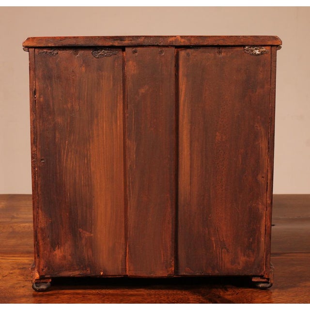Brown 19th Century Miniature Mahogany Chest of Drawers For Sale - Image 8 of 12