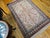 Ivory Vintage Persian Qum Area Rug, Hand-Knotted Silk, Floral Pattern, Ivory & Navy, 3x5 For Sale - Image 8 of 18