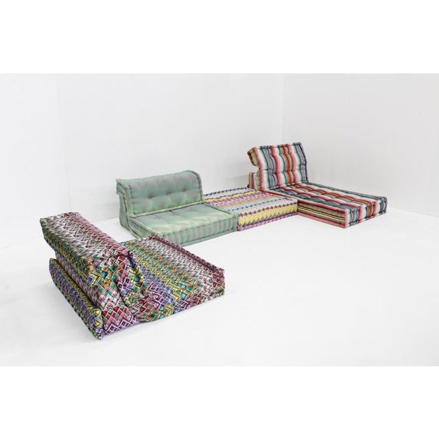 Early 21st Century Mah Jong Modular Sofa with Upholstery from Missoni by Hans Hopfer for Roche Bobois, 2010s, Set of 7 For Sale - Image 5 of 14