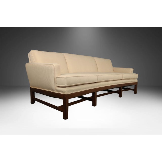 Mid-Century Curved Sofa in the Style of Johannes Andersen for Trensum Möbelfabrik For Sale - Image 15 of 17