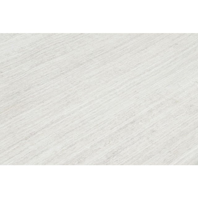 Rug & Kilim’s Oversized Textural Rug in Solid White, Beige and Cream Striae For Sale In New York - Image 6 of 8