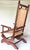 1910s Antique Upholstered Oak Platform Rocker / Spring Rocker ~ Circa 1915 For Sale - Image 5 of 12