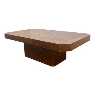 Art Deco Coffee Table in Burr Wood, 1930s For Sale
