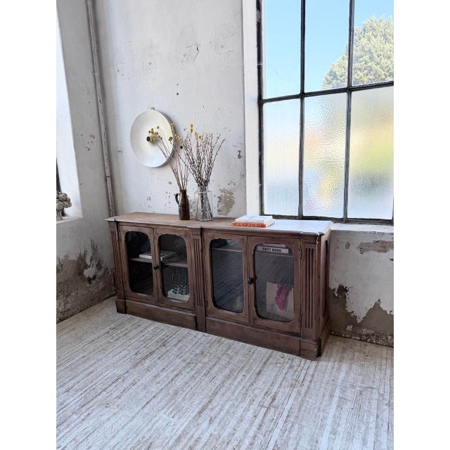 1920s Oak Display Cabinet, 1920s For Sale - Image 5 of 18