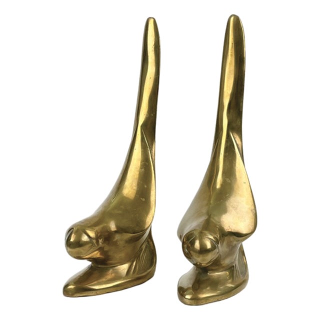 Brass Bird Bookends, 1950s, Set of 2 For Sale