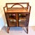 Vintage Faux Bamboo Glass Display Cabinet For Sale - Image 4 of 10