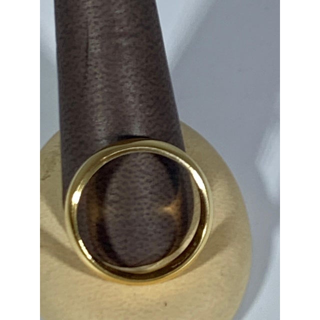 2010s 14 Karat Gold Wedding Band, Domed with Step-Down Edge 6 Grams For Sale - Image 5 of 18