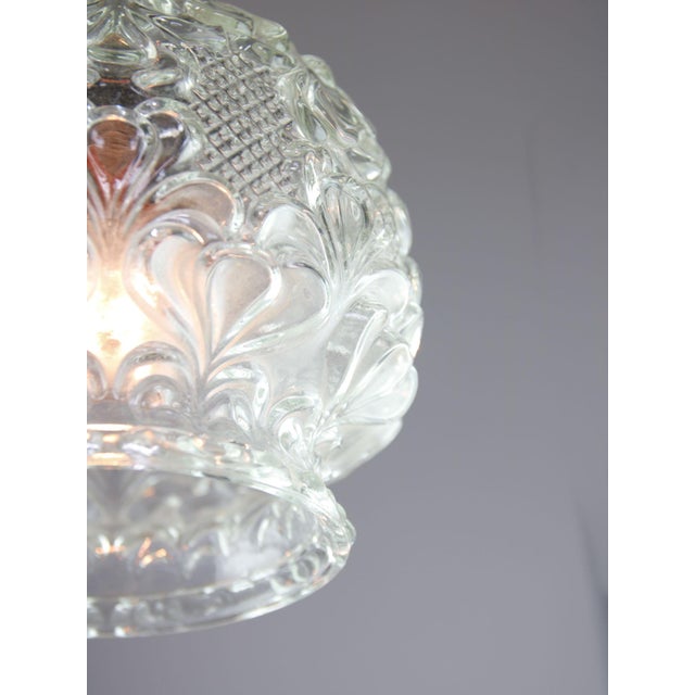 Mid 20th Century Mid-Century Italian Glass and Brass Pendant Lamp, 1960s For Sale - Image 5 of 13