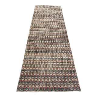 Oushak Handmade Vintage Runner Rug For Sale