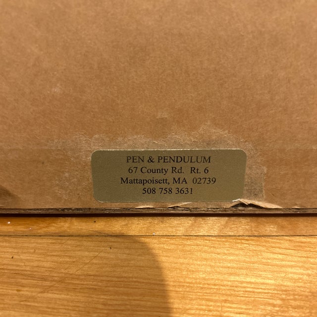 Early 20th Century Hand Colored Tree Engraving For Sale - Image 9 of 9