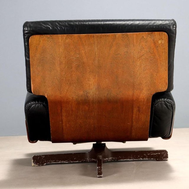 Black 401 Armchair attributed to Menilio Taro for Cinova For Sale - Image 8 of 12