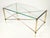 French Hollywood Regency Coffee Table in Brass-Plated Metal with Glass Top in the style of Maison Jansen, 1960s For Sale - Image 11 of 11