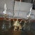 Traditional 1980s Baldwin Brass Traditional Solid Brass Lacquered Candleabra With Glass Chimneys For Sale - Image 3 of 8