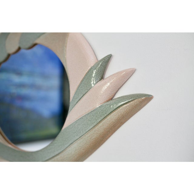 Ceramic Vintage Ceramic Mirror, 1970s For Sale - Image 7 of 11