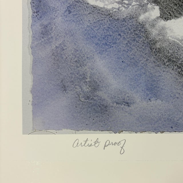 Contemporary 1991 "Dancing Coral" Abstract Multicolor Signed Lithograph Print by Marlene Tseng Yu For Sale - Image 3 of 11
