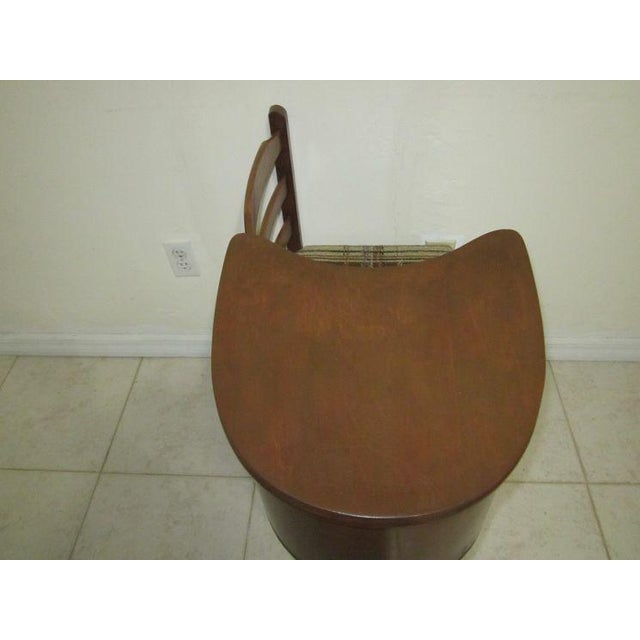 Antique Gossip Bench Telephone Seating Wood With Attached Seat 1930s to 1950s For Sale - Image 11 of 12