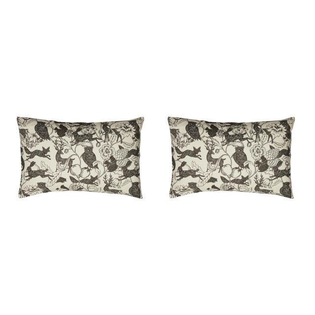 2020s Pair of Crepuscule Linen Cushions by Antoinette Poisson, Paris For Sale - Image 5 of 5
