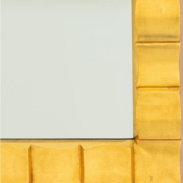 Contemporary Contemporary Giltwood Beveled Mirror For Sale - Image 3 of 4