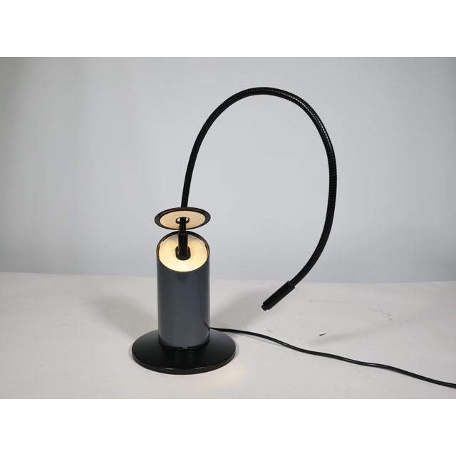 Black Postmodern Model Zed Table Lamp by Tommaso Cimini for Lumina, 1980s For Sale - Image 8 of 11