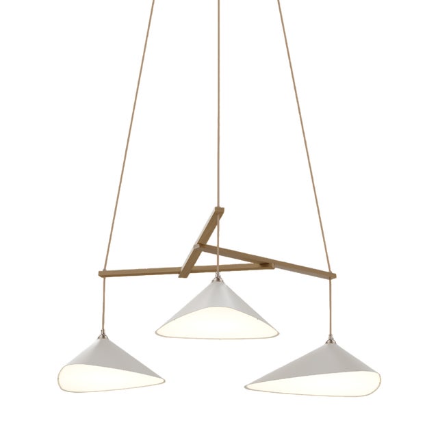 Emily Group of Three Pendant Light in Dark Bronze Semi-Matte by Daniel Becker for Moss Objects For Sale