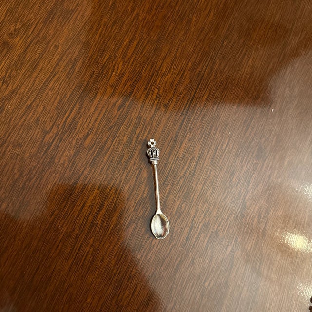 Hollywood Regency Salt Spoons - Set of 12 For Sale - Image 3 of 4