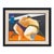 Late 20th Century Phyllis Steele Modern Colorful Pastel Drawing of a Pair of Sumo Wrestlers in Blue and Green, 20th Century For Sale - Image 5 of 12