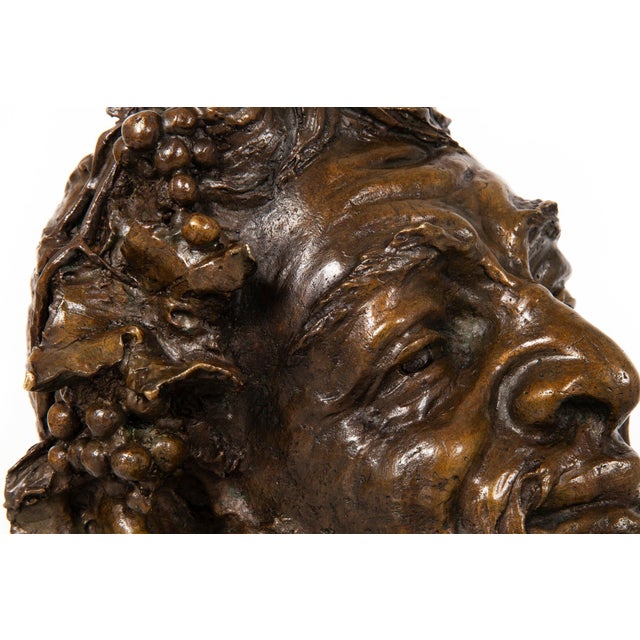 Italian Realist Bronze Bust of a Satyr Faun Attributed to Vincenzo Gemito For Sale - Image 12 of 18