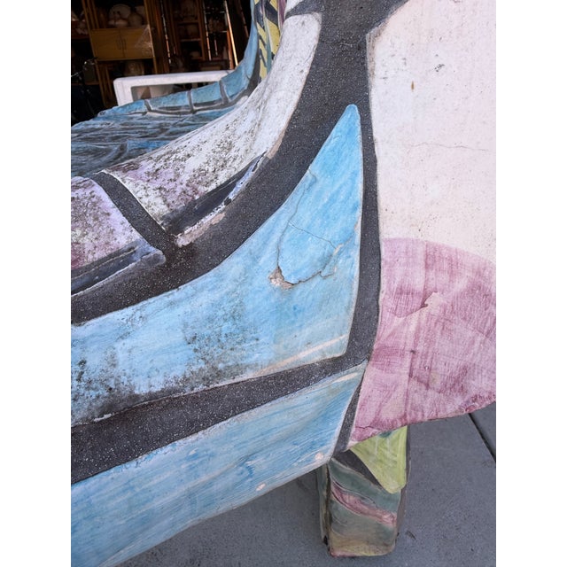 Ceramic Vintage Martha Stevenson Handmade Sculptural Ceramic Garden Bench For Sale - Image 7 of 12