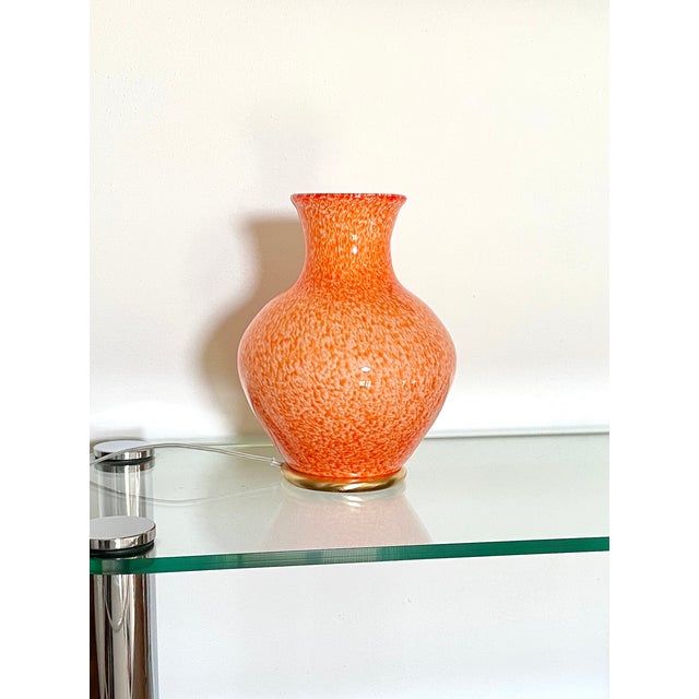1990s Orange Murano Table Lamp from La Murrina, 1990s For Sale - Image 5 of 16
